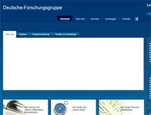 Tablet Screenshot of deutsche-forschungsgruppe.com